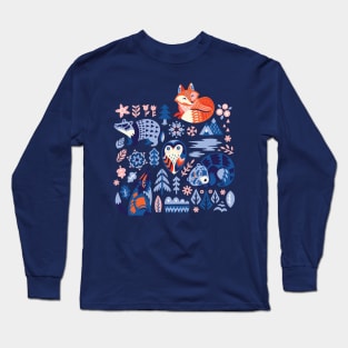 Scandinavian animals Long Sleeve T-Shirt